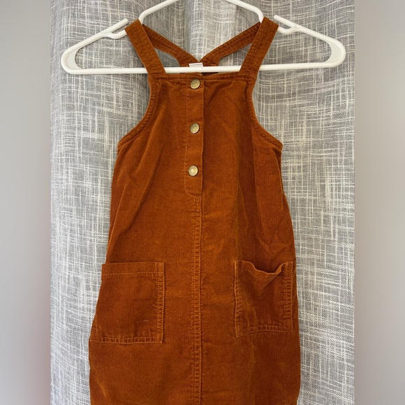 Girls 5T Corduroy Button Dress - Picture 2 of 5